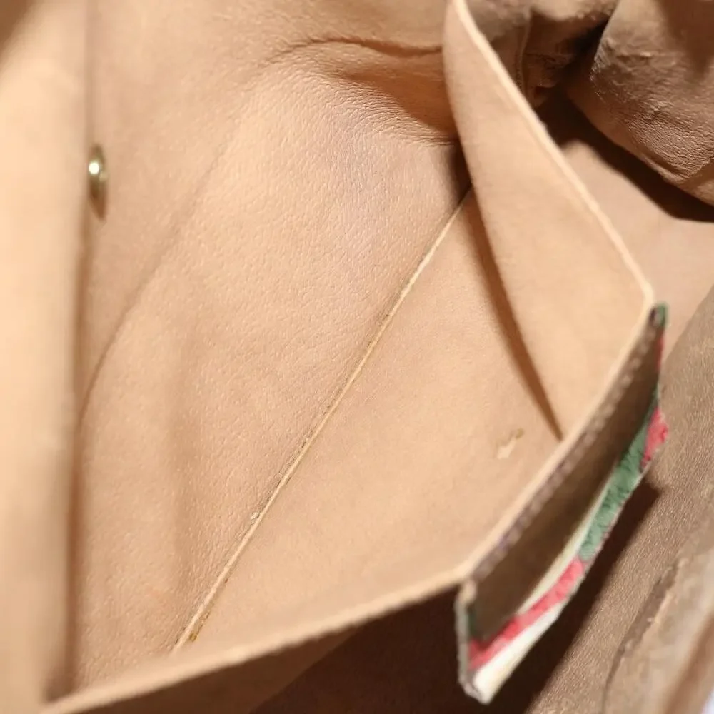 Gucci GG Supreme Web Clutch Bag Beige